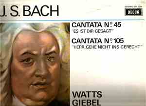 J. S. Bach, Watts, Giebel, Krause, Partridge, L'Orchestre De La Suisse Roma ...