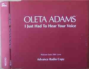 Oleta Adams - I Just Had To Hear Your Voice