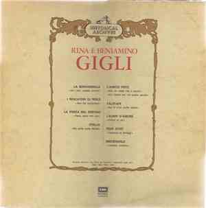 Rina E Beniamino Gigli - Rina E Beniamino Gigli